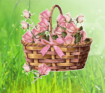 добавить цветы на фото гиф онлайн