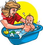 купание ребенка